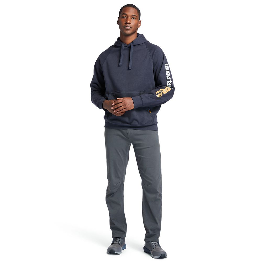 Timberland Mens Sweatshirts PRO® Hood Honcho Sport Hoodie - Navy - India YE7542930